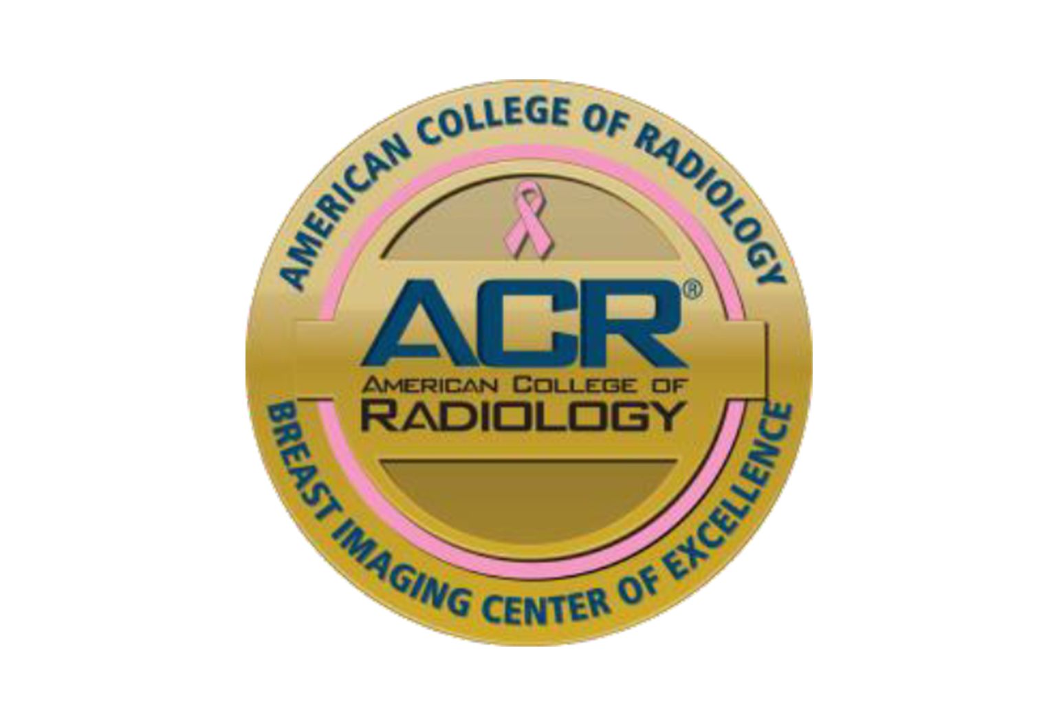 Badge for the American College of Radiology Breast Imaging Centers of Excellence